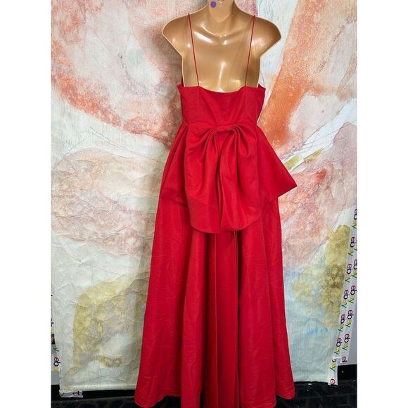 Anthropologie Sachin & Babi Hadley V-Neck Back-Bow Empire Gown - Picture 9 of 11